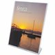 Deflecto Superior Image Slanted Sign Holders - 1 Each - 11" Width x 8.5" Height - Top Loading - Plastic - Clear