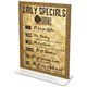 Deflecto Classic Image Double-Sided Sign Holder - 1 Each - 8.5" Width x 11" Height - Rectangular Shape - Self-standing, Bottom L