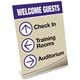 Deflecto Classic Image Slanted Sign Holder - 1 Each - 8.5" Width x 11" Height - Rectangular Shape - Side-loading, Self-standing 