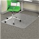 Deflecto EconoMat Chair Mat - Commercial, Carpet - 48" Length x 36" Width x 0.10" Thickness - Rectangular - Clear - 1Each