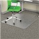 Deflecto EconoMat Chair Mat - Commercial, Carpet, Office - 53" Length x 45" Width x 0.10" Thickness - Clear - 1Each