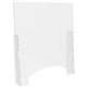Deflecto Counter Safety Barrier - 31.8" Width x 36" Height - 187 mil Thickness - 2 / Carton - Clear - Acrylic