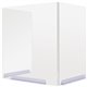 Deflecto Classroom Hinged-Edge Desktop Barrier - 18" Width x 14.5" Depth x 20" Height - 4 / Carton - Clear - Polycarbonate