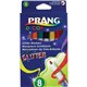 Prang Decor Glitter Markers - Assorted Water Based Ink - Felt Tip - 8 / Set