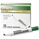 Ticonderoga Dry Erase Markers - Broad, Fine Marker Point - Chisel Marker Point Style - Green - 1 Dozen