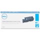 Dell Original Laser Toner Cartridge - Cyan - 1 Each - 1400 Pages