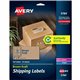 Avery Shipping Labels, Permanent Adhesive, Kraft Brown, 2" x 4" , 250 Labels (5784) - Avery Shipping Labels,, Kraft Brown, 2" x 