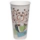 Dixie PerfecTouch 20 oz Insulated Paper Hot Coffee Cups by GP Pro - 25 / Pack - 20 / Carton - White, Green, Brown - Paper - Hot 