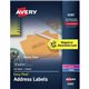 Avery Glossy Clear Address Labels, Sure Feed Technology, Laser/Inkjet, 1" x 2-5/8" , 210 Labels (6585) - Avery Glossy Clear Addr