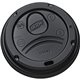 Dixie Hot Cup Lid - Dome - 10 / Carton - 100 Per Pack - Black