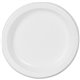 Dixie Basic 8-1/2" Lightweight Paper Plates by GP Pro - Microwave Safe - White - Paper Body - 125 / Pack