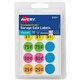 Avery Garage Sale Removable Labels, 3/4 Inch Round Labels, Assorted Colors, Non-Printable, 315 Pricing Stickers Total (6725) - A