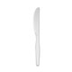 Dixie Medium-weight Disposable Knives by GP Pro - 1000/Carton - Utility Knife - 1 x Utility Knife - White