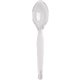 Dixie Heavyweight Plastic Cutlery - 1000/Carton - Teaspoon - 1 x Teaspoon - Breakroom - Disposable - Clear