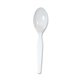 Dixie Medium-weight Disposable Teaspoons by GP Pro - 1000/Carton - Teaspoon - 1 x Teaspoon - White
