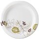 Dixie Pathways 9" Medium-weight Paper Plates by GP Pro - 125 / Pack - White - Paper Body - 8 / Carton